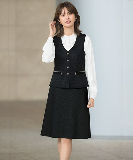 【全2色】Aラインスカート（ニット・エコ・57cm丈）