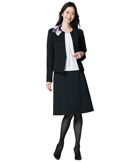 【全2色】Aラインスカート（ニット・57cm丈/9号）