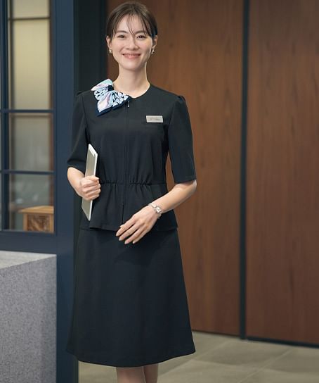 【全2色】Aラインスカート（57cm丈・ストレッチ・ホームクリーニング）