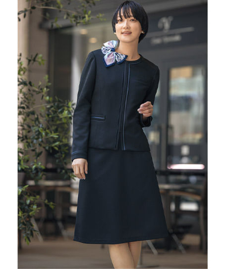 【全１色】Aラインスカート（TioTioプレミアム・ニット・57cm丈）