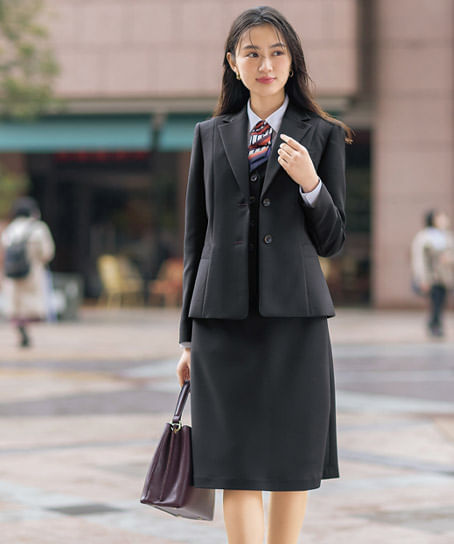 【全１色】Aラインスカート（ストレッチ・エコ素材・57cm丈）