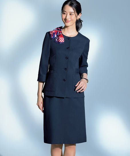 【全2色】タイトスカート（56cm丈・ストレッチ・エコ素材・オールシーズン対応）