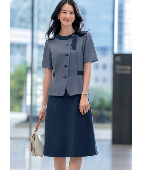 【全2色】Aラインスカート（57cm丈・ストレッチ・エコ素材・オールシーズン対応）