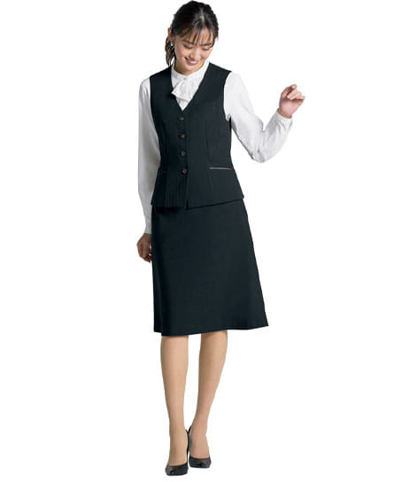 【全2色】Aラインスカート（57cm丈・ストレッチ・エコ素材・オールシーズン対応）