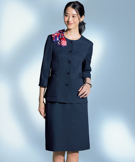 【全2色】ジャケット（９分袖・ストレッチ・エコ素材・オールシーズン対応）