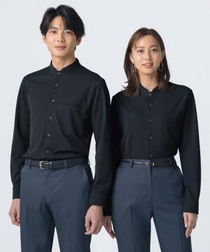 作業服・ワークユニフォームの通販の【ユニデポ 作業着】【全２色】長袖シャツ（ニット・TioTioプレミアム・吸水速乾）