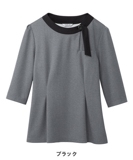 【全2色】プルオーバー(七分袖・ニット・UVカット・吸水速乾・透け防止・汚れ除去・高通気度174.1㎤/㎠・s)