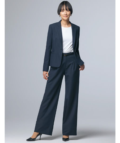 【全2色】ワイドパンツ(プレシャスシャドーチェック)