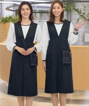 作業服・ワークユニフォームの通販の【ユニデポ 作業着】【全２色】ジャンパースカート（ストレッチ・制電）