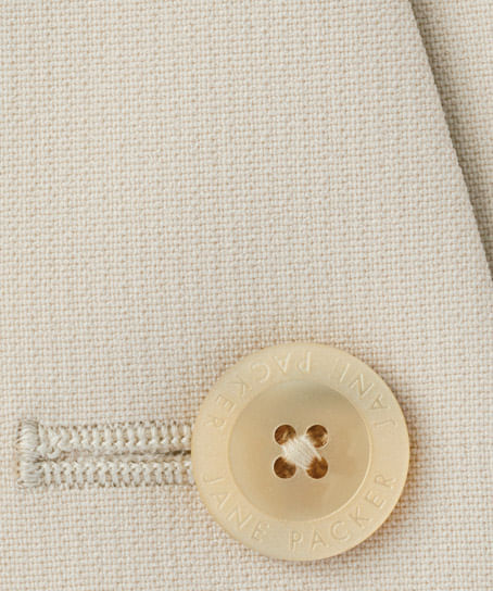 【JANE PACKER】ノーカラージャケット(ストレッチ・抗菌・消臭・防汚・抗ウイルス)