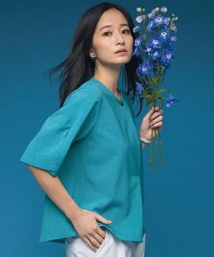 事務服・会社制服の通販の【ユニデポ 事務服】【JANE PACKER】プルオーバー（ストレッチ・５分袖）
