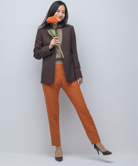 【JANE PACKER】パンツ(テーパード・ストレッチ・ファスナーレス)