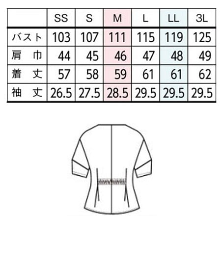【JANE PACKER】オーバーブラウス サイズ詳細