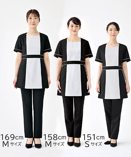 【全3色】チュニック（ストレッチ・制電・UVカット・SS～３L）