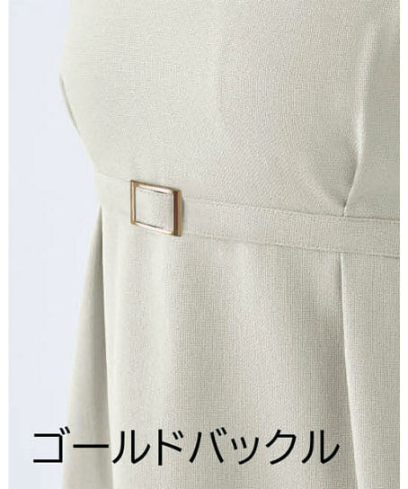 【全2色】バックル付きチュニック(ストレッチ・エコ素材・SS~3L)