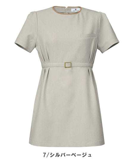 【全2色】バックル付きチュニック(ストレッチ・エコ素材・SS~3L)