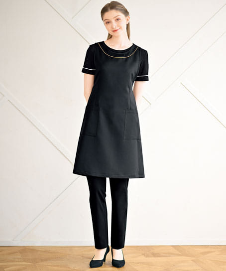 【全1色】エプロンドレス（撥水・撥油・制電）