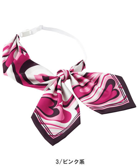 【全2色】スカーフタイ（ハート柄）