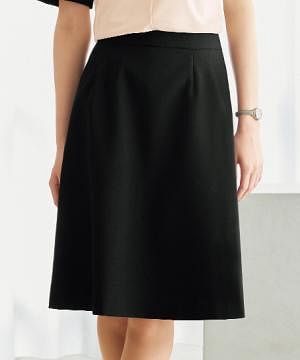 事務服・会社制服の通販の【ユニデポ 事務服】【全2色】Aラインスカート（総ゴム・ストレッチ）