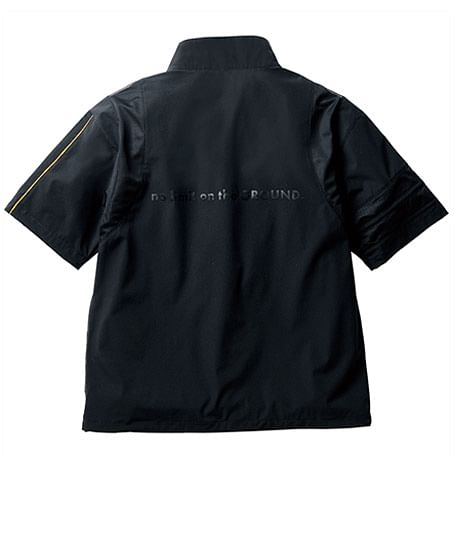【G.G.】全2色・半袖Tシャツ（ストレッチ・冷感・消臭ハーフジップ、胸ポケット無）