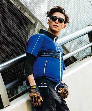 【G.G.】全2色　半袖サポートシャツ（ストレッチ・風通しが良い・冷感・消臭・吸汗速乾・UVカット（袖部分）・男女兼用）