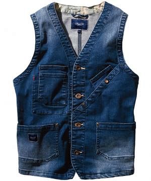 作業服・ワークユニフォームの通販の【ユニデポ 作業着】【全1色】ベスト（ストレッチ・デニム）
