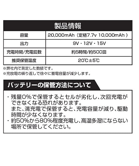 【G.G.】バッテリー（最大15V）※返品不可※