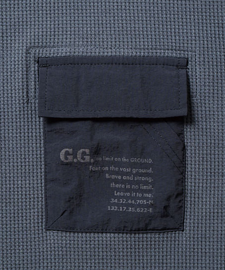 【G.G.】全3色・長袖Ｔシャツ（胸ポケット付き・防臭・ストレッチ）