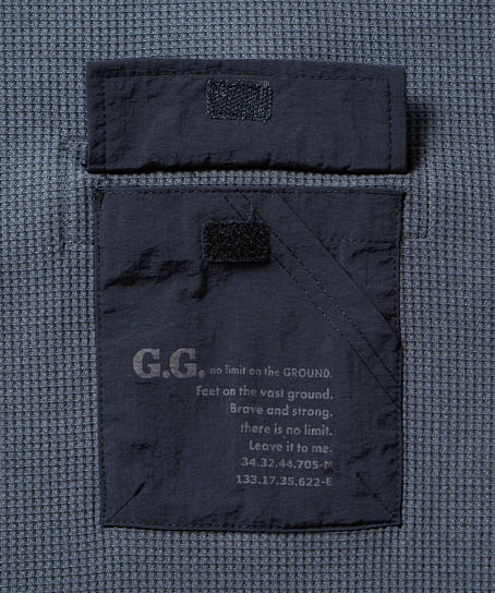 【G.G.】全3色・長袖Ｔシャツ（胸ポケット付き・防臭・ストレッチ）