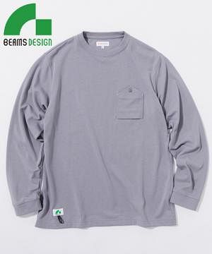 【全4色】BEAMS DESIGN　ワークポケットTシャツ（ストレッチ・メンズ）