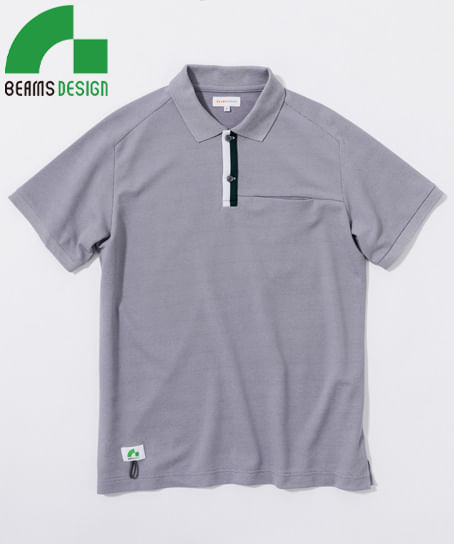 【全4色】BEAMS DESIGN　リンガーポロ半袖（ストレッチ・メンズ）