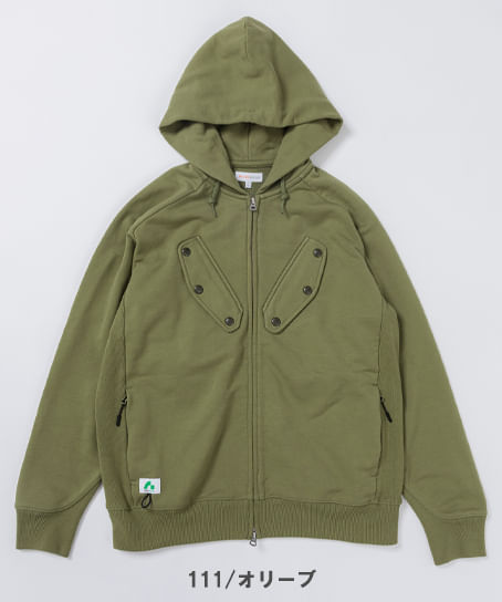 【全4色】BEAMS DESIGN　長袖パーカ（ストレッチ・メンズ）