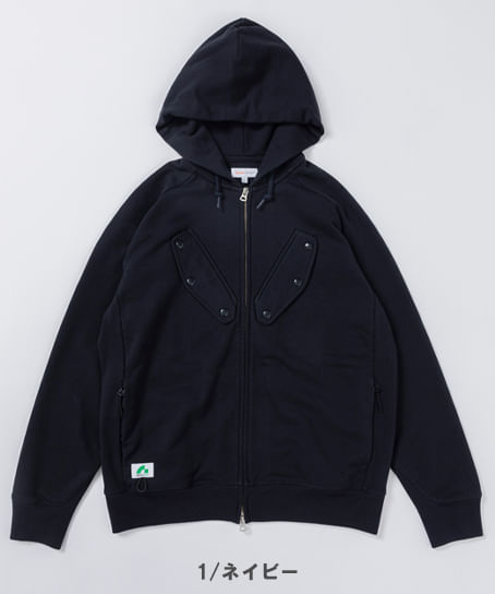 【全4色】BEAMS DESIGN　長袖パーカ（ストレッチ・メンズ）