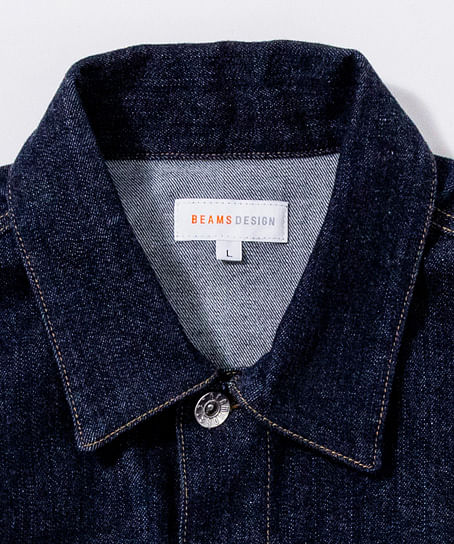 【全1色】BEAMS DESIGN　トラッカーファティーグジャケット（デニム・ストレッチ・メンズ）