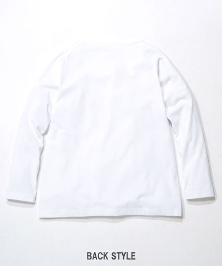 【全3色】BEAMS DESIGN　TEEボートネック長袖（ストレッチ・男女兼用）