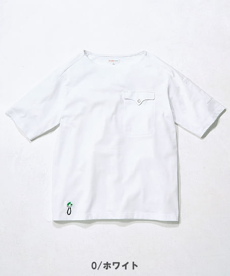 【全3色】BEAMS DESIGN　TEEボートネック半袖（ストレッチ・男女兼用）