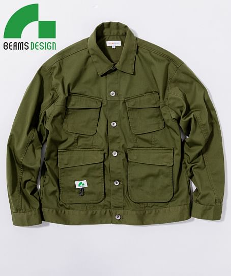 【全3色】BEAMS DESIGN　トラッカーファティーグジャケット（ストレッチ・メンズ）