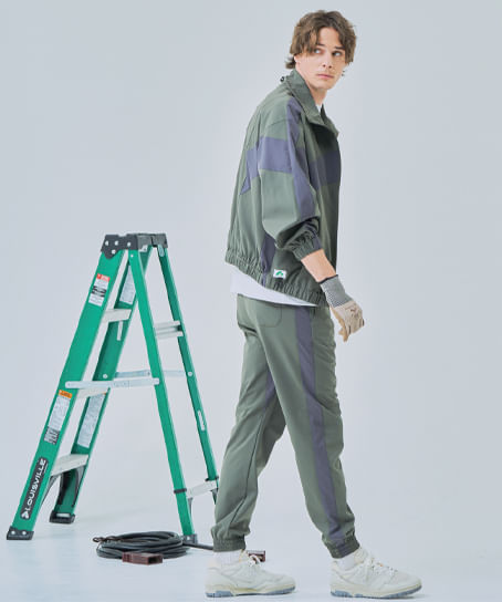 【全3色】BEAMS DESIGN　トラックパンツ（ストレッチ・男女兼用）