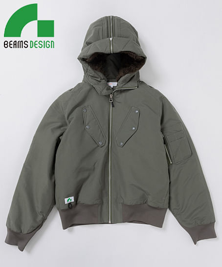 【全3色】BEAMS DESIGN　防寒ブルゾン（フード付き・メンズ）
