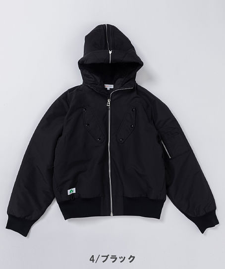 【全3色】BEAMS DESIGN　防寒ブルゾン（フード付き・メンズ）