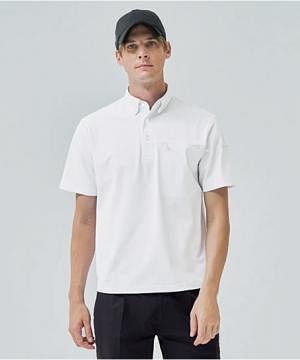 【全3色】BEAMS DESIGN 半袖ポロシャツ（ストレッチ性・吸汗速乾・ボタンダウン・胸ポケット有）