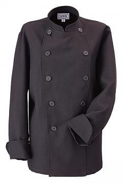 ブラックコックコート（脱色防止素材・HACCP・男女兼用）