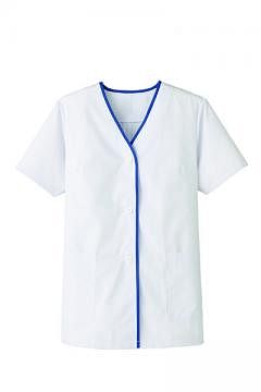 ユニフォーム・制服の通販の【ユニデポ】女性用デザイン白衣半袖（衿無し）