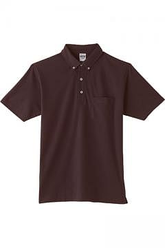 ユニフォーム・制服の通販の【ユニデポ】【全8色】4.9オンスボタンダウンポロシャツ（ポケット付・襟共地・やや薄手・男女兼用）