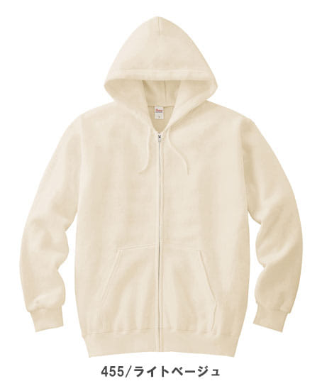 【全15色】8.4オンスジップアップライトパーカー(2重フード・厚手・男女兼用)
