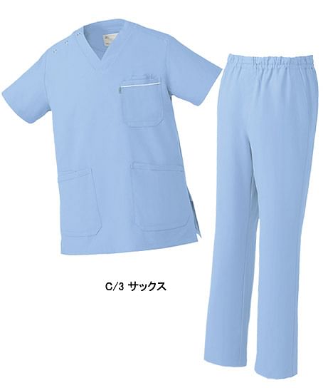 【Mizuno】ミズノスクラブ白衣 上下セット （制電・制菌・男女兼用）（MZ0018A・MZ0019）