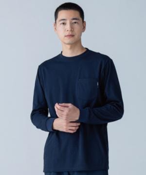 作業服・ワークユニフォームの通販の【ユニデポ 作業着】【全3色】TS DESIGN ドライハニカムロングスリーブTシャツ（吸汗速乾・男女兼用）