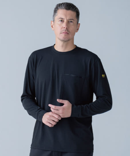 【全3色】TS DESIGN ニッカーズDRY ドッツロングスリーブTシャツ(接触冷感・高通気・UVカット・消臭・男女兼用)