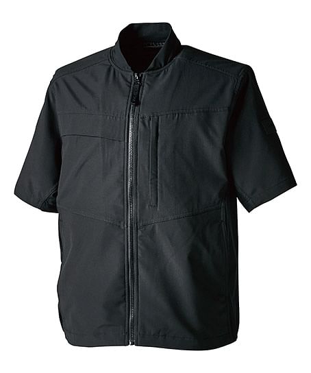 【全1色】TSDESIGN ニッカーズハイブリッドショートスリーブジャケット（ストレッチ・高通気・接触冷感・消臭機能・耐久性・男女兼用）