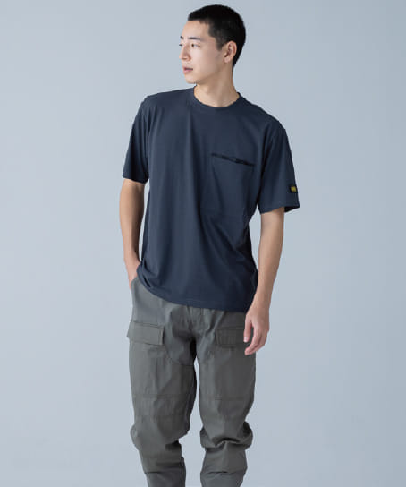 【全3色】TS DESIGN ニッカーズDRY ドッツショートスリーブTシャツ（接触冷感・高通気・UVカット・消臭・男女兼用）